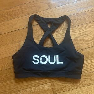 SoulCycle Lululemon Black Sports Bra